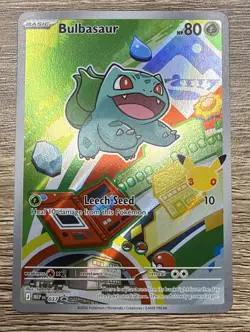 Pokemon First Partner Illustration Kanto Gen 1 Set NM - Image 4