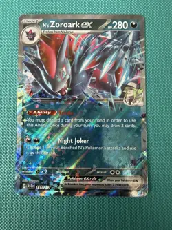 Pokemon N’s Zoroark ex 137/217 Double Rare Ascended Heroes TCG pack fresh! - Image 1