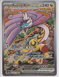 Pokemon Raging Bolt ex 166/131 Prismatic Evolutions special Illustration rare - Image 1