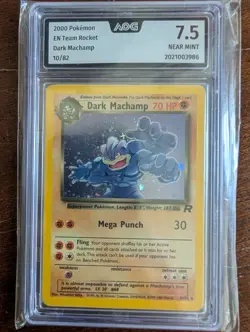Pokemon Team Rocket DARK Machamp 7,5 AOG NEAR MINT NM DUNKLES MACHOMEI - Image 1