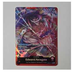 One Piece CCG Edward.Newgate OP02-001 Starter Deck 15 Leader Foil Eng 6000 - Image 1