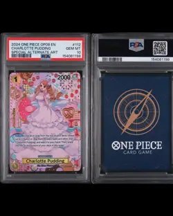 2024 One Piece OP08 EN Charlotte Pudding #112 PSA 10 Gem Mint Special Alt Art - Image 1