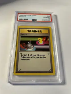 1999 POKEMON GAME 95 SWITCH TRAINER PSA 10 GEM MINT BASE SET UNLIMITED - Image 1