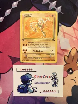 Carte Pokemon Kicklee 22/62 Wizards Fossile Edition 1 Ed1 Francais Vf Fr - Image 1