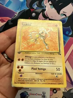 Carte Pokemon Kicklee 22/62 Wizards Fossile Edition 1 Ed1 Francais Vf Fr - Image 3
