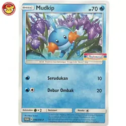 Mudkip Promo 084/SM-P Rare Indomaret Stamp Pokemon TCG Indonesia - Image 1