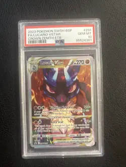 PSA 10 LUCARIO VSTAR SWSH291 2023 POKEMON SWORD & SHIELD CROWN ZENITH ETB PROMO - Image 1