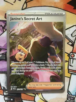 Janine's Secret Art 173/131 Sv: Prismatic Evolutions Holo Pokemon TCG - Image 1