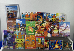 Pokemon Charizard Lot Pokemon Lot of 21 Cards and Stickers Mixed Charizard Lot - Image 1