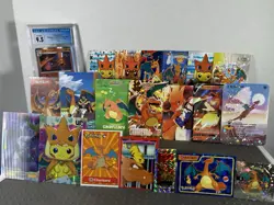 Pokemon Charizard Lot Pokemon Lot of 21 Cards and Stickers Mixed Charizard Lot - Image 3