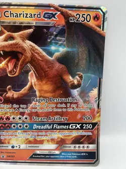 Pokemon Jumbo Charizard GX SM195 - Detective Pikachu Sun & Moon Holo Promo - Image 4