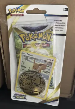 Pokemon Brilliant Stars Checklane Blisters Eevee NEW SEALED! Venusaur Coin! - Image 1