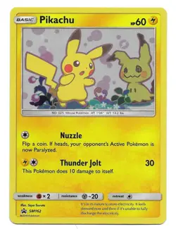 Pokemon TCG: Pikachu - Team Up SM162 Black Star Promo - Near Mint - Image 1