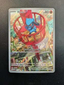 Pokemon TCG Riolu MEP Promo Pokemon Center Stamped MEP010 NM/M - Image 1