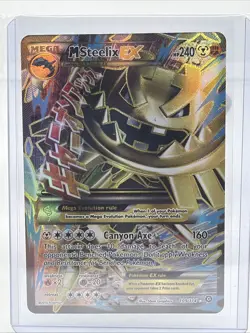 Pokemon M Mega Steelix EX Full Art Holo Card 109/114 XY-Steam Siege - Image 1