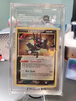 2021 POKEMON SWSH BLACK STAR PROMO #144 GRENINJA-GOLD STAR PSA 9 - Image 1
