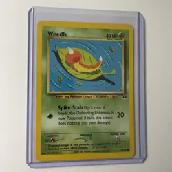 Pokemon Card Neo Discovery Weedle Unlimited 70/75 LP-NM - Image 1