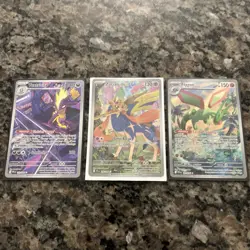 Pokemon TCG Phantasmal Flames Illustration Rare Holo 3-Card Lot - Image 1