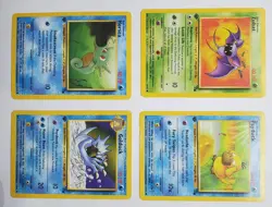 4 Card Lot 1999 Pokemon Fossil 1st Edition, Zubat, Horsea, Psyduck, Golduck - Image 2