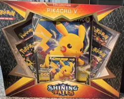 Pokemon TCG Shining Fates Pikachu V Collection Box Sealed English Promo - Image 1