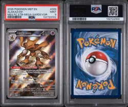 Pokemon TCG - Alakazam 009 Pokemon Center Stamped Black Star Promo PSA 9 - Image 3