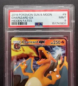*PSA 9* Charizard GX 9/68 - Hidden Fates - Mint Graded Pokemon Card - Image 2