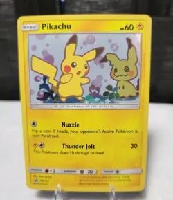 Pokemon TCG - Pikachu SM162 Holo Black Star Promo Card Sun & Moon 2019 - Image 1