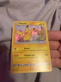 Pokemon 2019 Pikachu SM162 Sun & Moon Black Star Promo Holo Card TCG - Image 2