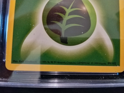 1999 Pokemon Base Set 1ST EDITION Shadowless Grass Energy #99/102 CGC 7.5 NM+ - Image 3