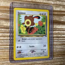Sentret 63/75 Neo Discovery Common Pokemon Card Unlimited LP-NM - Image 1