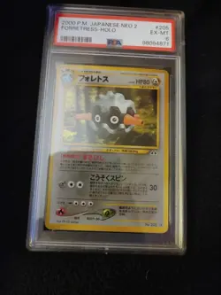 Pokemon PSA 6 EX-MINT 2000 Forretress Neo Discovery Japanese Holo Original Card - Image 1