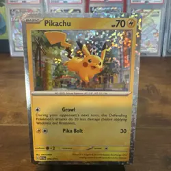 Pokemon Card Pikachu 006/015 Mcdonald's Promo 2023 Regular Holo Rare NM - Image 1
