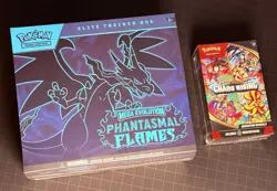 Pokemon Mega Evolution Phantasmal Flames ETB & Chaos Rising Booster Bundle - Image 1