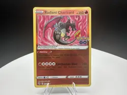 Radiant Charizard Holo Radiant Rare Pokemon GO 011/078 NM - Image 1