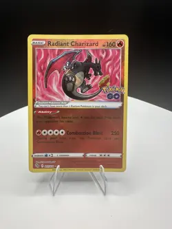 Radiant Charizard Holo Radiant Rare Pokemon GO 011/078 NM - Image 3