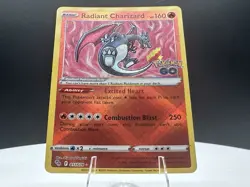 Radiant Charizard Holo Radiant Rare Pokemon GO 011/078 NM - Image 5