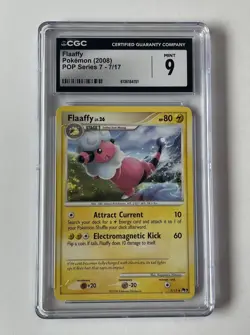 2008 Pokemon POP Series 7 7/17 Flaaffy CGC Mint 9 - Image 1