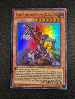 Yugioh Buster Blader, The Destruction Swordsmaster BOSH-EN018 1st Ultra Rare NM - Image 1