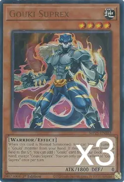 3X Yugioh Gouki Suprex MP25-EN282 Ultra Rare 1st Edition NM - Image 1