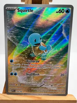 Pokemon TCG - S&V 151 - 170/165 Squirtle - Illustration Rare - NM/M 2 - Image 1