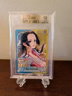 Bandai One Piece CCG Boa Hancock Leader OP14-041 Alternate Art Foil BGS 10 - Image 1