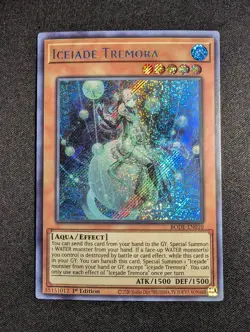 Yugioh - Icejade Tremora BODE-EN010 1st Edition Secret Rare (Misprint) NM - Image 1