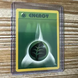 Pokemon Card Gym Heroes Unlimited Grass Energy 129/132 LP-NM - Image 1