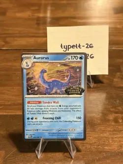 Perfect Order Stamped Aurorus 024/088 Pokemon Promo Card Near Mint Condition TCG - Image 2