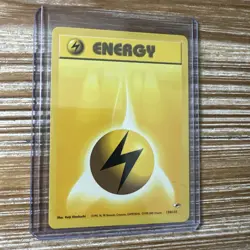 Lightning Energy 130/132 Gym Heroes Unlimited Pokemon Card LP-NM - Image 1