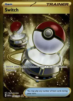 Switch - 206/165 - SV: Scarlet & Violet 151 Pokemon Card TCG Holo Foil NM - Image 1