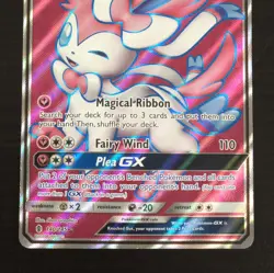 Sylveon GX 140/145 Full Art Ultra Rare Holo Foil Guardians Rising Pokemon Card - Image 3