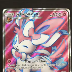 Sylveon GX 140/145 Full Art Ultra Rare Holo Foil Guardians Rising Pokemon Card - Image 4