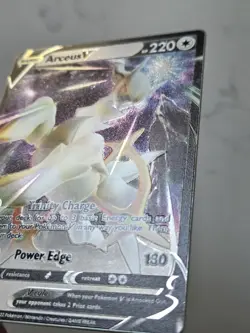 Pokemon Metal Promo Card Arceus VSTAR - Brilliant Stars 2022 122/172 - Image 2
