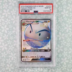 Pokemon Card Electrode GX SV57/SV94 Ultra Rare Sun Moon Hidden Fates PSA 10 - Image 1